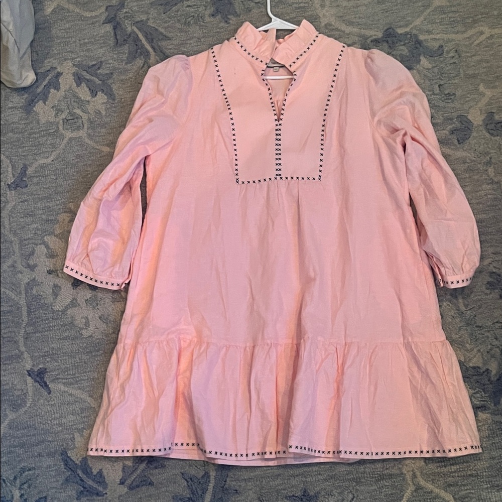 Tuckernuck Pink women’s dress with Embroidery